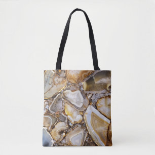 Bolsa Tote Padrão de geode rock