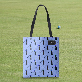 Bolsa Tote Padrão de Golfe - Player e driver - adicionar inic