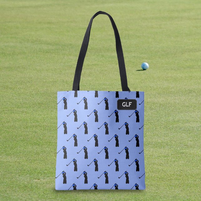 Bolsa Tote Padrão de Golfe - Player e driver - adicionar inic (Criador carregado)
