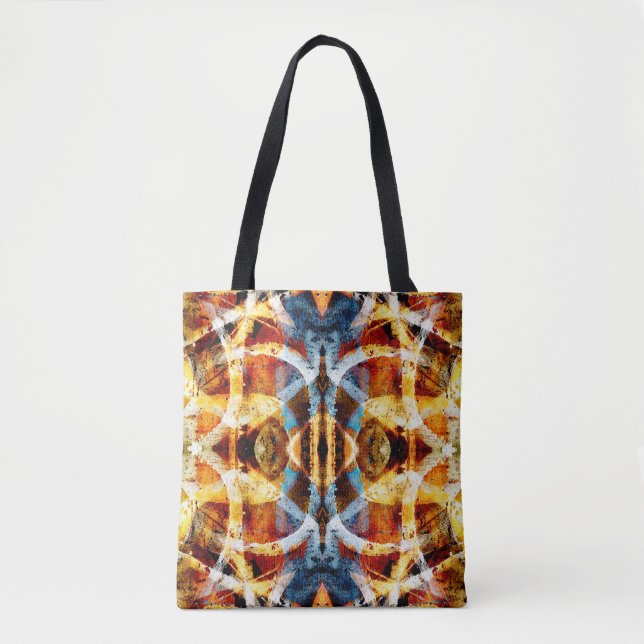 Bolsa Tote padrão de grafite abstrato (Frente)