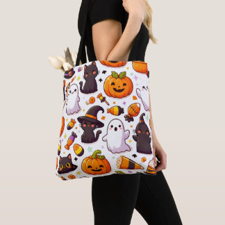 Bolsa Tote Padrão de Halloween