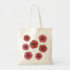 Bolsa Tote Padrão de hibisco tropical personalizado