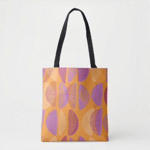 Bolsa Tote padrão de ilustração do estilo moderno do meio 