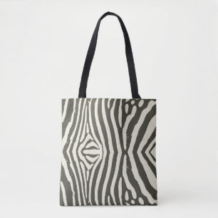 Bolsa Tote Padrão de Impressão de Animais Zebra Stripe