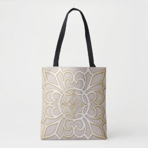 Bolsa Tote Padrão de Impressão Jacquard