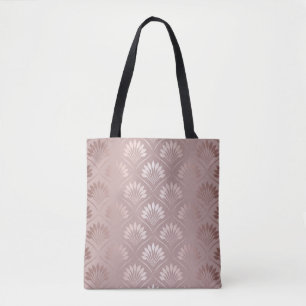 Bolsa Tote Padrão de latência de ouro de deco de arte elega