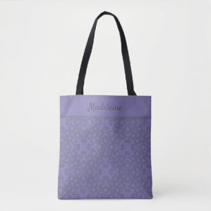 Bolsa Tote Padrão de lavanda personalizado