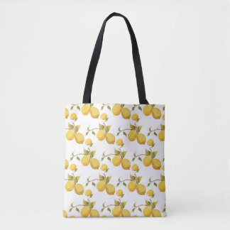 Bolsa Tote Padrão de limão da vindima