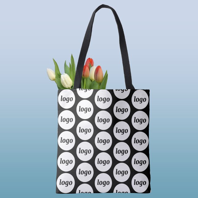 Bolsa Tote Padrão de Logo Simples Material de Promoção Empres (Logo pattern business promotional tote bag)