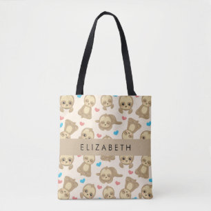 Bolsa Tote Padrão De Lúteras, Lúteras Bonitas, Corações, Seu 