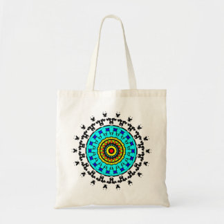 Bolsa Tote Padrão de Mandala Floral