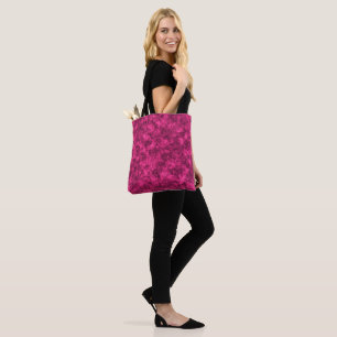 Bolsa Tote Padrão de mármore brilhante da Crimson