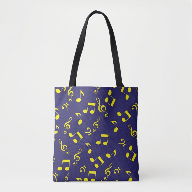 Bolsa Tote Padrão de música (Frente)