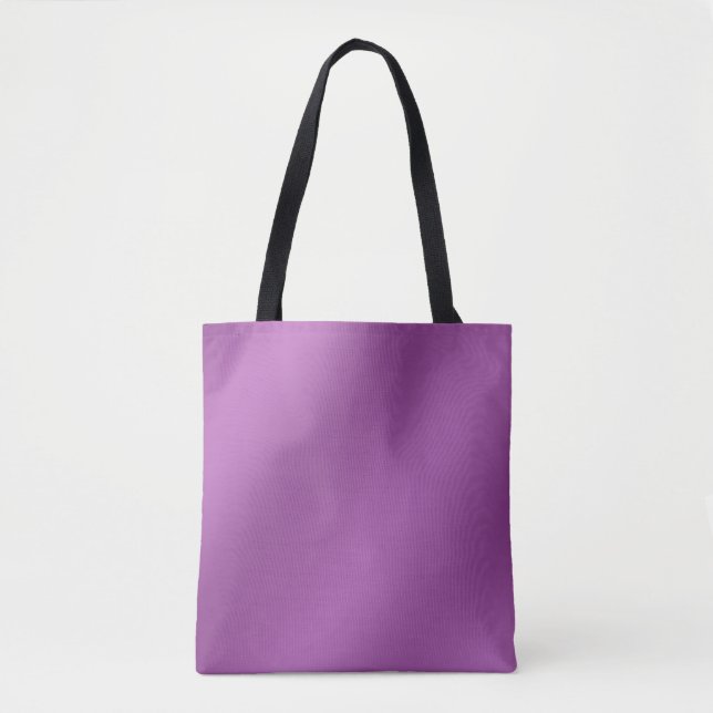 Bolsa Tote Padrão de onda de gradiente roxo simples moderno (Frente)