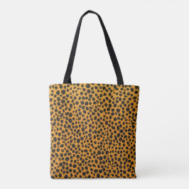 Bolsa Tote Padrão de pele de animal manchas de pantera
