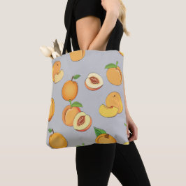 Bolsa Tote Padrão de Pêssego 6