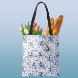 Bolsa Tote Padrão de polvo submarino em aquarela azul costeir<br><div class="desc">Pare de vasculhar bolsas desorganizadas e recupere seu senso de estilo com essa bolsa polvo que resolve o problema de perder seus pertences, mantendo seus itens essenciais do dia a dia organizados. Perfeita para o(a) trabalhador(a) ocupado(a), o(a) turista de férias na praia ou o(a) professor(a) dedicado(a), esse design de aquarela...</div>