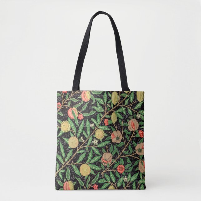 Bolsa Tote PADRÃO DE POMEGRANITO DA ÁRVORE fruta (Frente)