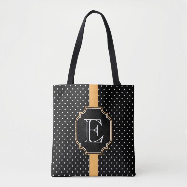 Bolsa Tote Padrão de pontos (Frente)