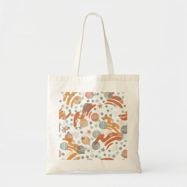 Bolsa Tote Padrão de pontos de tendência (Frente)