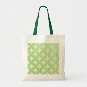 Bolsa Tote Padrão de pontos verdes e ovais planos