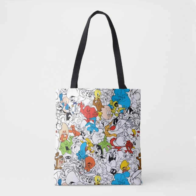 Bolsa Tote PADRÃO DE Pop de Cores DO LOONEY TUNES™ (Frente)