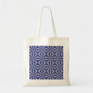 Bolsa Tote Padrão de Preditor de Sorte de Origami Azul Marinh
