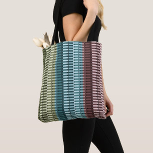Bolsa Tote Padrão de Quadrinhos Moderno Na moda Vermelho Ama