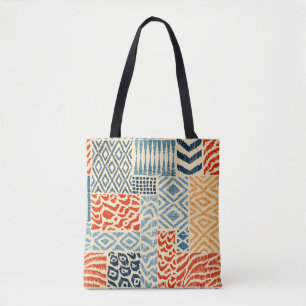 Bolsa Tote Padrão de retalhos sem costura. Uma coleção de 
