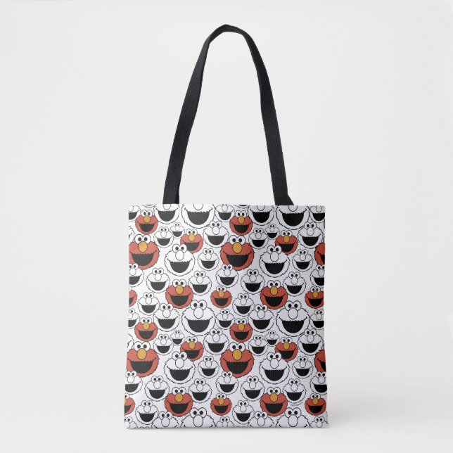 Bolsa Tote Padrão de Rosto Colorido do Elmo (Frente)