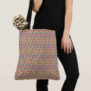 Bolsa Tote Padrão de Salada de Abacate e Coentro Moderno