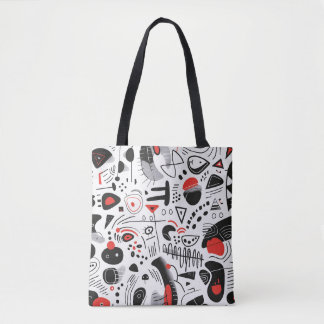 Bolsa Tote Padrão de Shapescape de abstrato