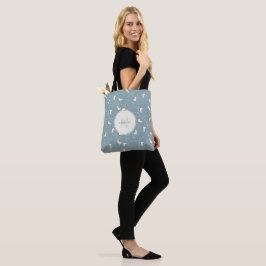 Bolsa Tote Padrão de Skate de gelo e floco de neve