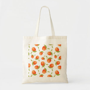Bolsa Tote Padrão de tangerinas suculentas