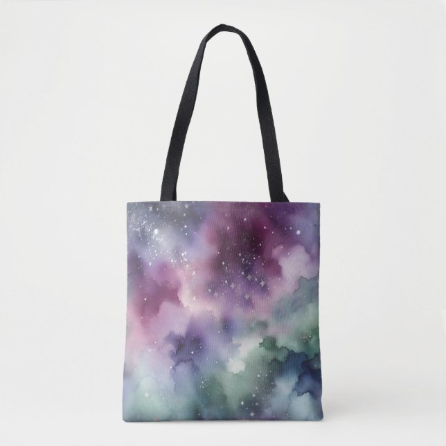 Bolsa Tote Padrão de Tapeçaria Celestial (Frente)