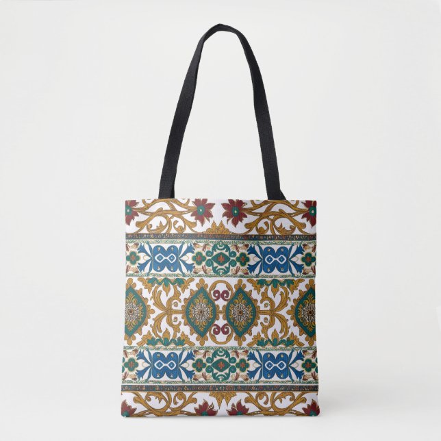 Bolsa Tote padrão de tapete sérvio 5 (Frente)