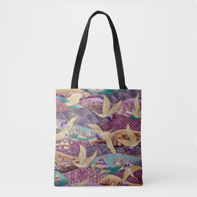 Bolsa Tote Padrão de tecido do tecido (Frente)