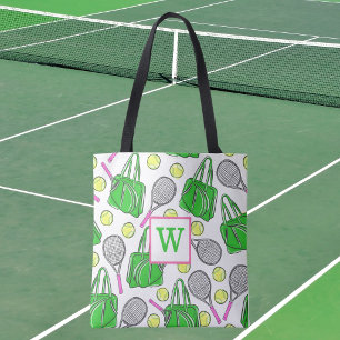 Bolsa Tote Padrão de Tênis Elegante Monograma Personalizado