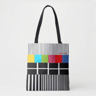 Bolsa Tote Padrão de teste inspirado