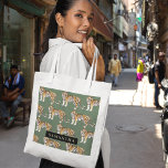 Bolsa Tote Padrão De Tigres De Aquarela Verde Tropical Com No<br><div class="desc">"Incêndio na elegância selvagem da natureza com nosso Padrão de Tigres Tropicais de Aquarela Verde. Cada item com esse design captivador encapsula o espírito vibrante da selva, misturando-se verde-luxuosa com a presença majestosa de tigres. Seja enfeitando sua essência diária ou aprimorando sua decoração doméstica, nossa coleção oferece uma fusão harmoniosa...</div>