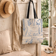 Padrão de Toile Francês de Flor Silvestre Azul Vin