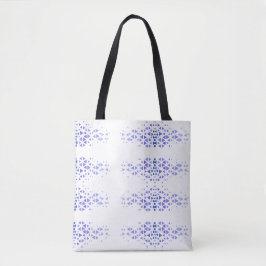 Bolsa Tote Padrão de Triângulo Colorido Único & Citações