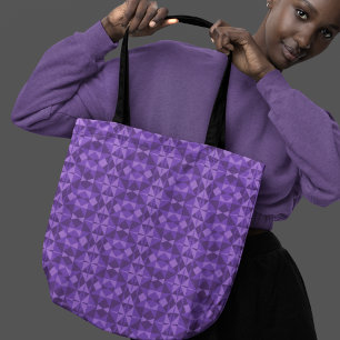 Bolsa Tote Padrão de triângulo geométrico abstrato