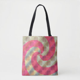 Bolsa Tote Padrão de Tricô Jacquard