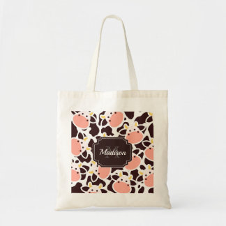 Bolsa Tote Padrão de Vaca Fofa