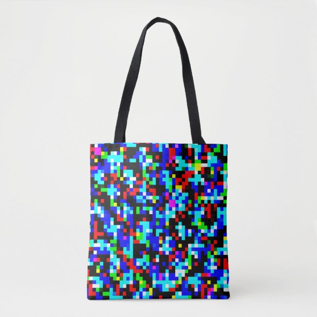 Bolsa Tote Padrão de várias cores (Frente)