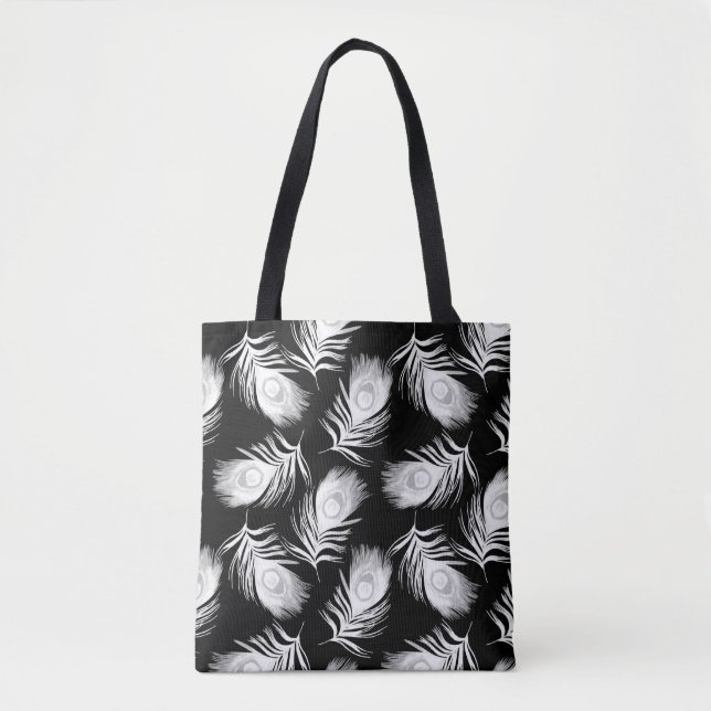 Bolsa Tote Padrão decorativo sem descontinuidades com um belo (Frente)