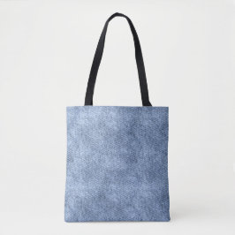 Bolsa Tote Padrão Denim Blue Denim