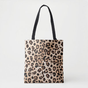 Bolsa Tote Padrão Design de Leopardo: Elegância Selvagem.