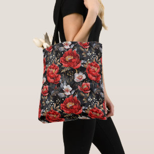 Bolsa Tote Padrão detalhado de aquarela esboçado delicioso